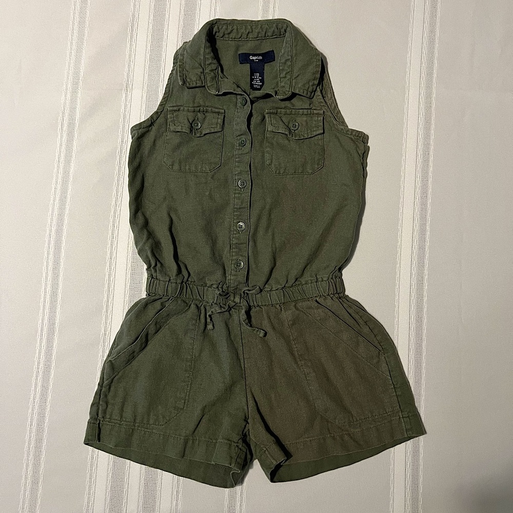 GapKids Button Down Sleeveless Romper